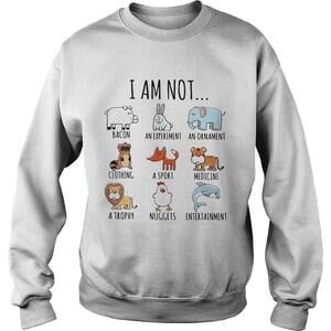 I Am Not Bacon An Experiment An Ornament Clothing Sweatshirt